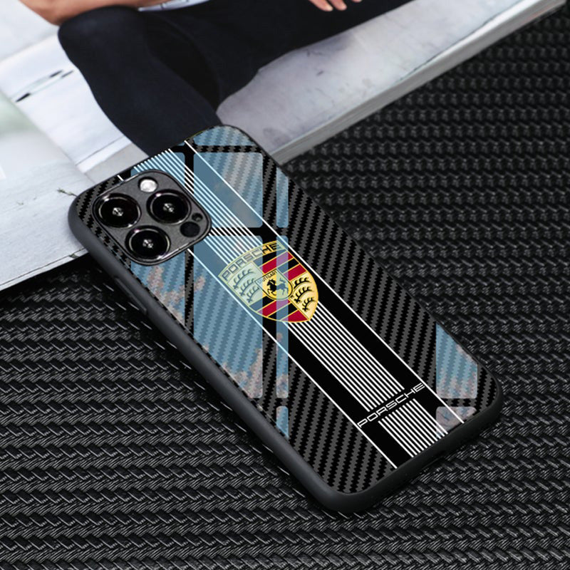 Porsche Carbon Style Phone Case – German Tribe Porsche Carbon Style Phone Case – German Tribe