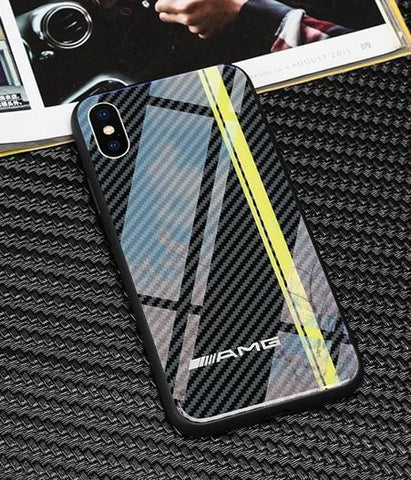 Luxury AMG Carbon Fibre Style Phone Case