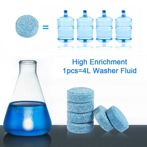 50 Pcs Car Cleaning Tablets for Windshield Fluid