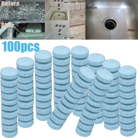 50 Pcs Car Cleaning Tablets for Windshield Fluid