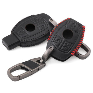 Leather Key Cover for Mercedes Benz